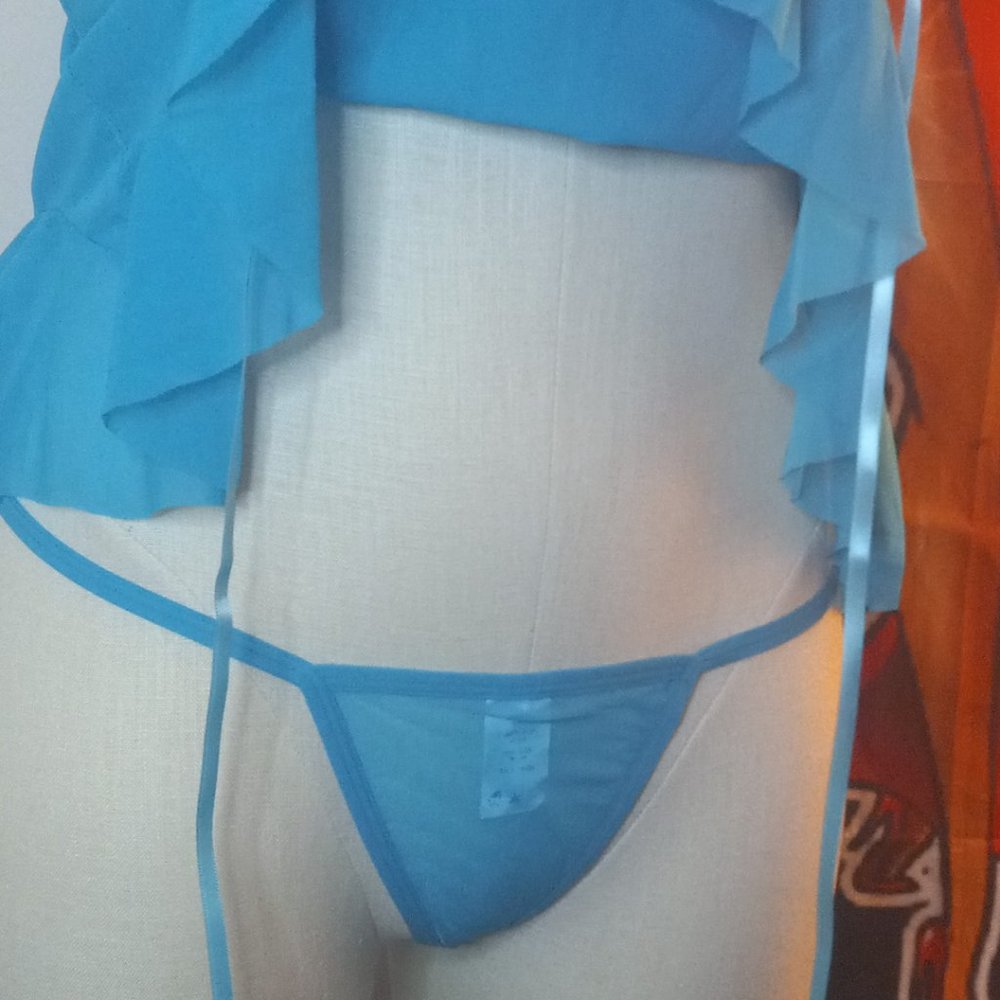 Turquoise BABYDOLL by Risque - Picture 4 of 6